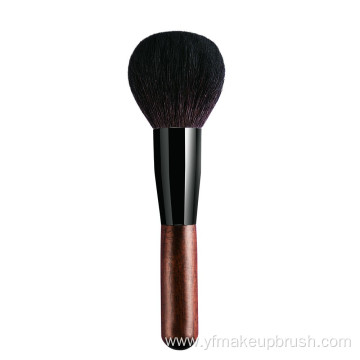 Bristles Face Powder Makeup Brush With Aluminum Ferrule